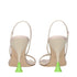 3Juin Beige Fabric Stiletto Heels Sandals